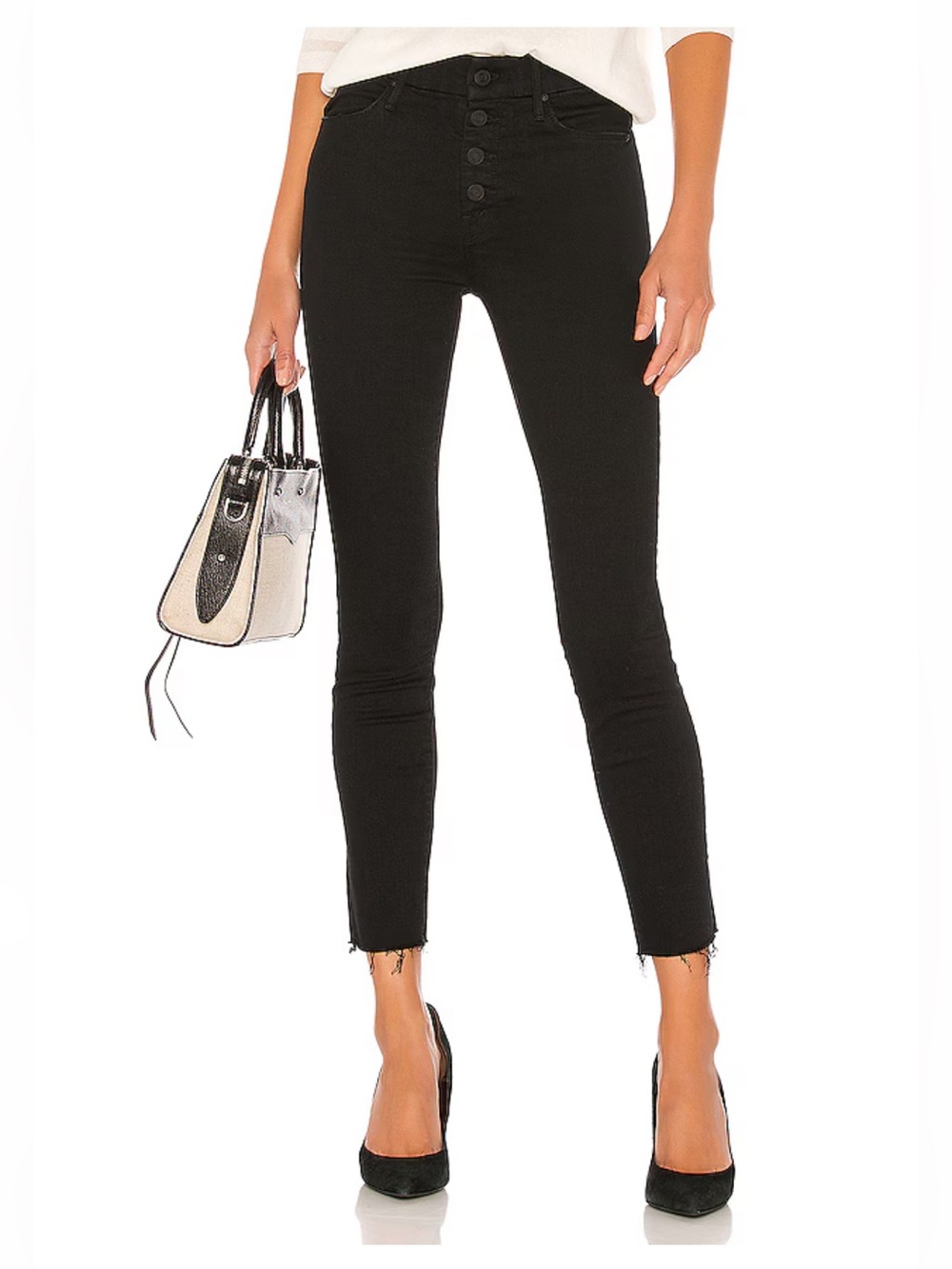 Mother The Pixie Ankle Fray Jeans in Not Guilty 31